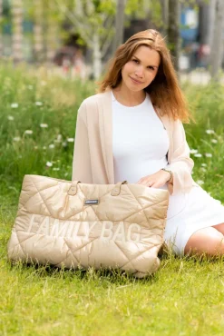 Outlet Childhome Family Bag Verzorgingstas - Gewatteerd - Beige