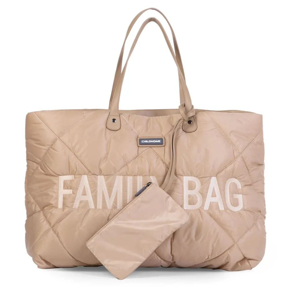 Outlet Childhome Family Bag Verzorgingstas - Gewatteerd - Beige