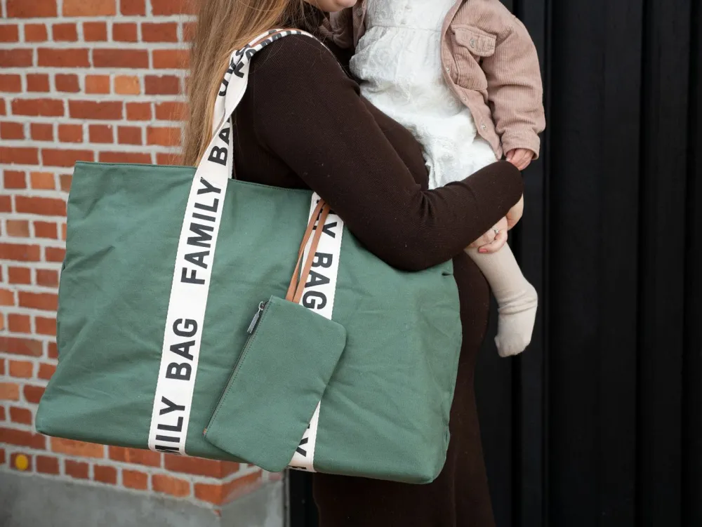 Best Childhome Family Bag Verzorgingstas - Signature - Canvas - Groen