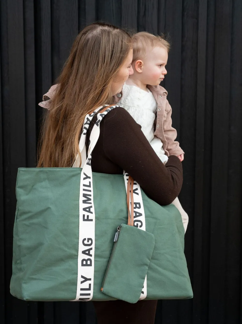 Best Childhome Family Bag Verzorgingstas - Signature - Canvas - Groen