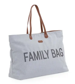 Fashion Childhome Family Bag Verzorgingstas - Canvas - Grijs