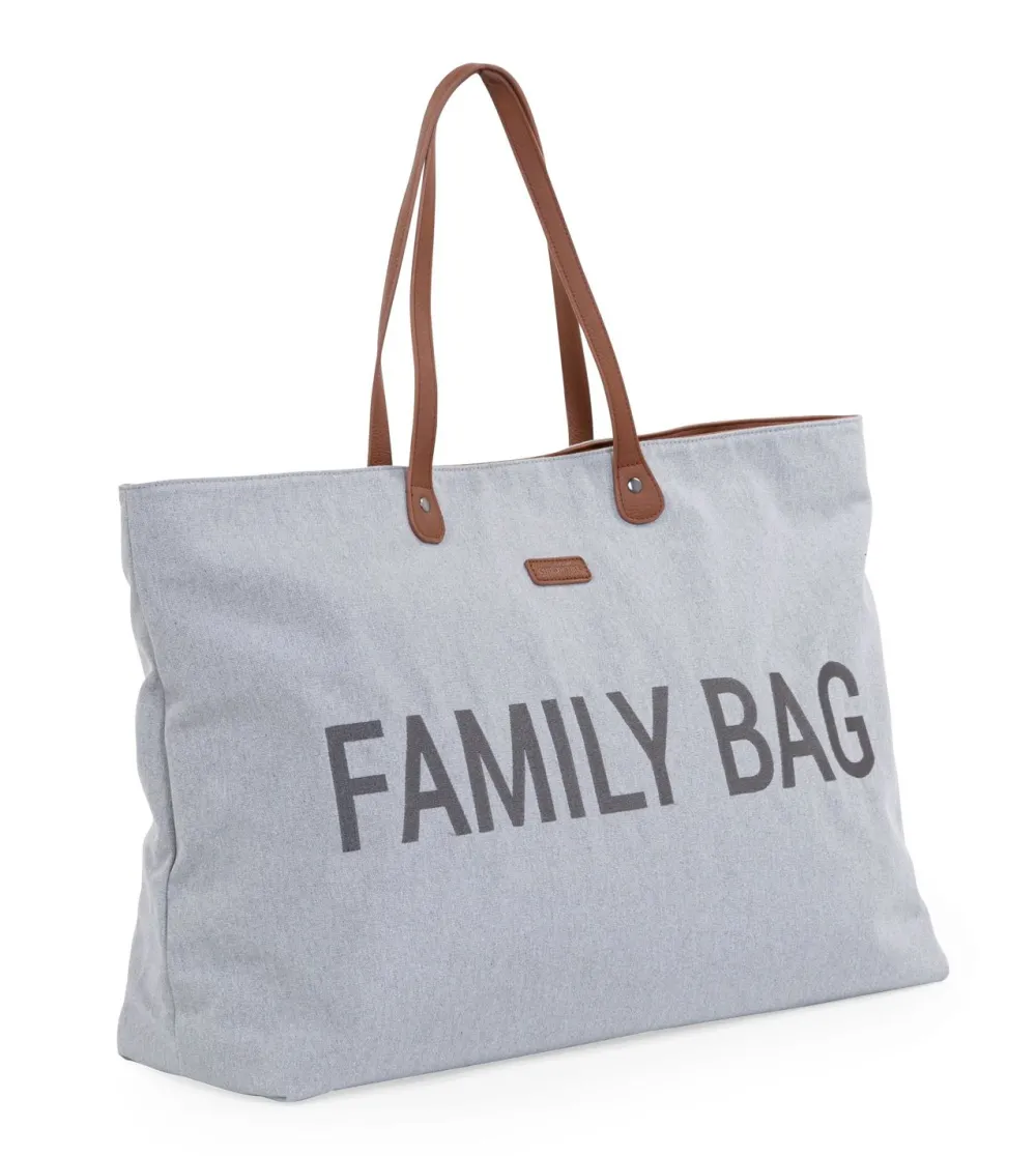 Fashion Childhome Family Bag Verzorgingstas - Canvas - Grijs