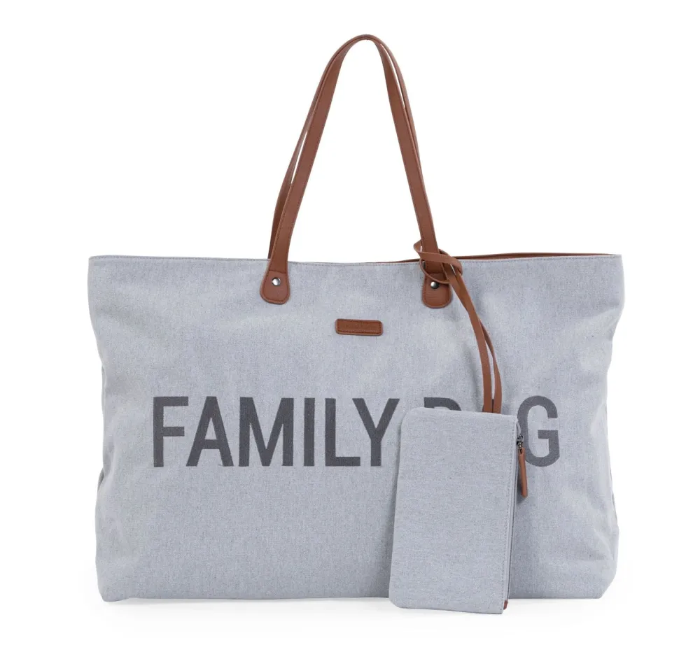 Fashion Childhome Family Bag Verzorgingstas - Canvas - Grijs