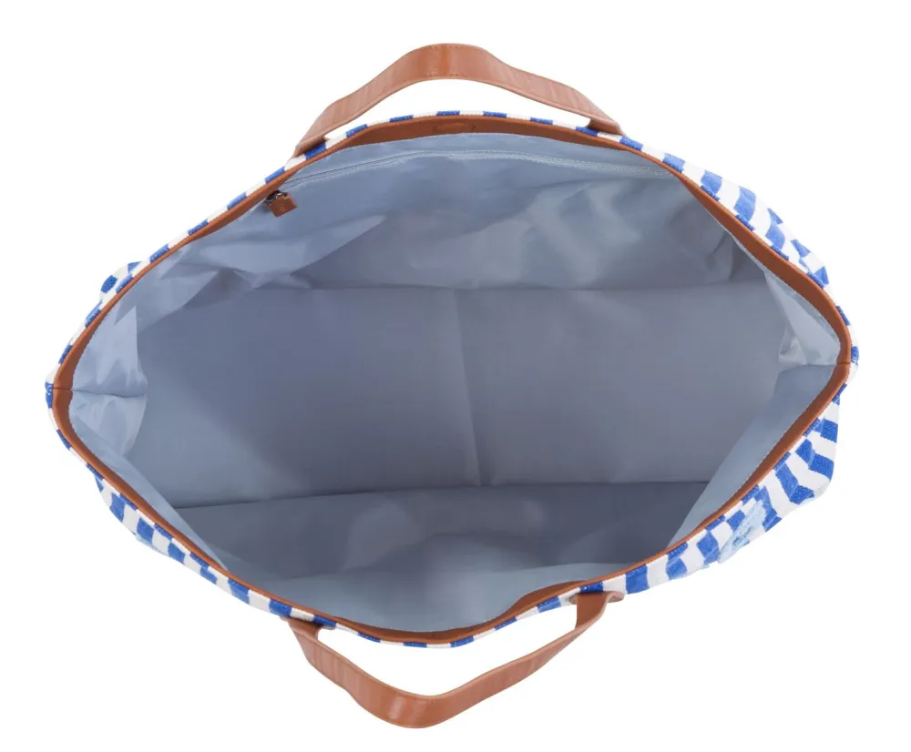 Online Childhome Family Bag Verzorgingstas - Stripes - Electric Blue/Light Blue