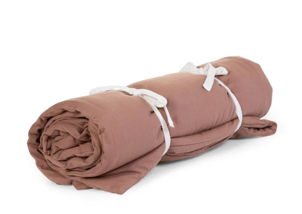 Outlet Childhome Gewatteerd Deken - 140X100 Cm - Jersey Polystar - Roest