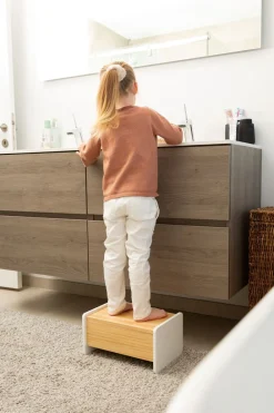 Shop Childhome Houten Krukje - Naturel Wit