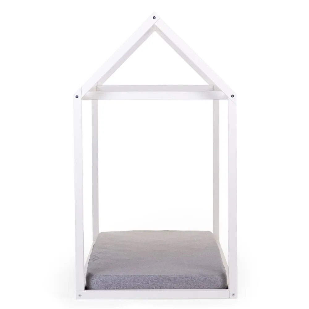 Fashion Childhome Huis Bed - 70X140 Cm - Ecru