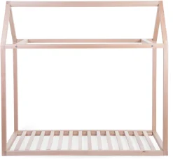 Clearance Childhome Huis Bed - 70X140 Cm - Hout - Naturel Ja, Graag Met Lattenbodem