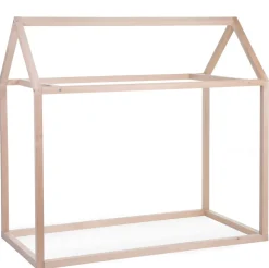 Clearance Childhome Huis Bed - 70X140 Cm - Hout - Naturel Ja, Graag Met Lattenbodem