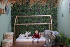 Outlet Childhome Huis Bed - 90X200 Cm - Hout - Naturel Ja, Graag Met Lattenbodem