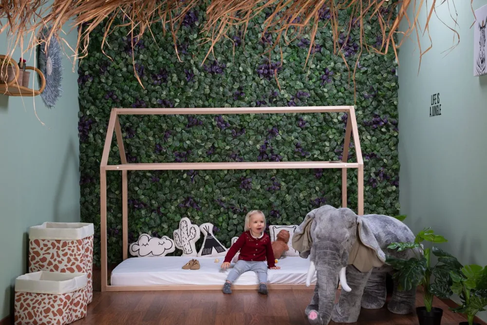 Outlet Childhome Huis Bed - 90X200 Cm - Hout - Naturel Ja, Graag Met Lattenbodem