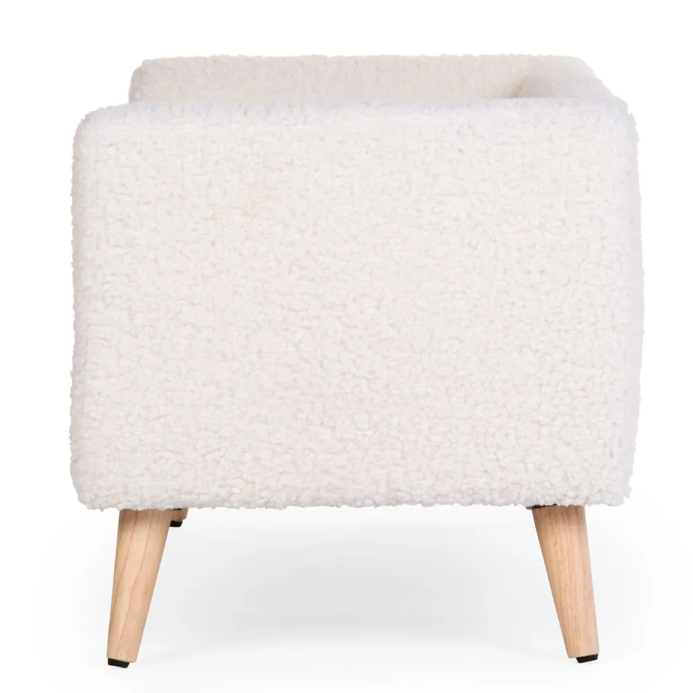 Store Childhome Kinderbankje - Teddy - Ecru