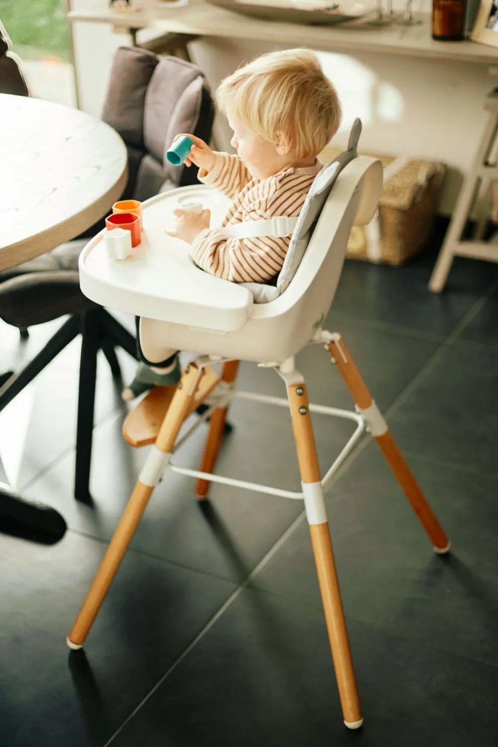 Online Childhome Kinderstoel Kussen Waterafstotend- Polyester - Grijs