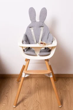 Hot Childhome Konijn Stoelverkleiner Universeel - Jersey - Grijs