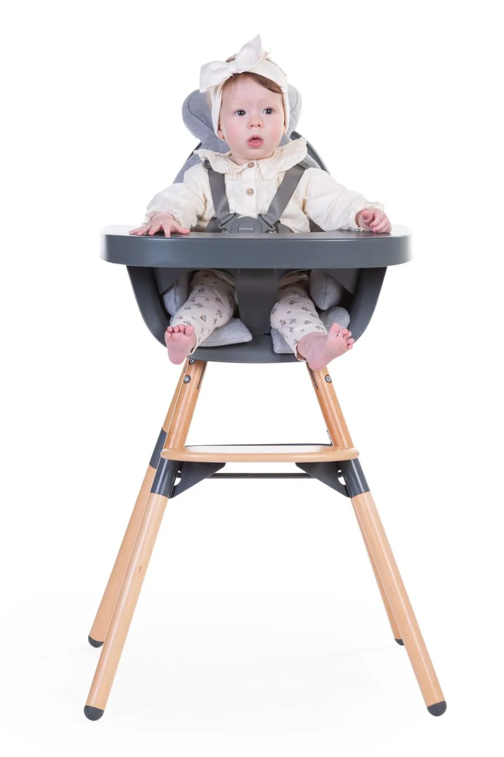 Hot Childhome Konijn Stoelverkleiner Universeel - Jersey - Grijs