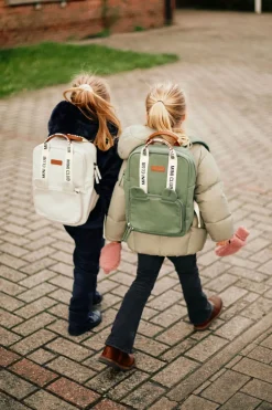 New Childhome Mini Club Kinderrugzak - Signature - Canvas - Ecru