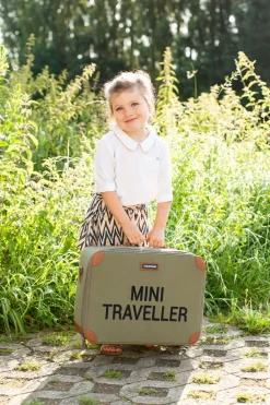 Hot Childhome Mini Traveller Kinderkoffer - Canvas - Kaki