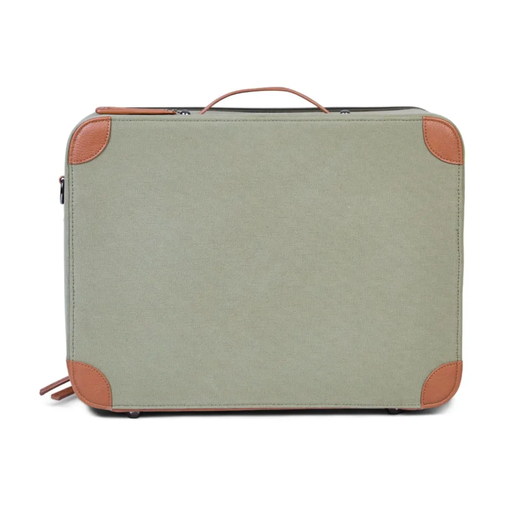 Hot Childhome Mini Traveller Kinderkoffer - Canvas - Kaki