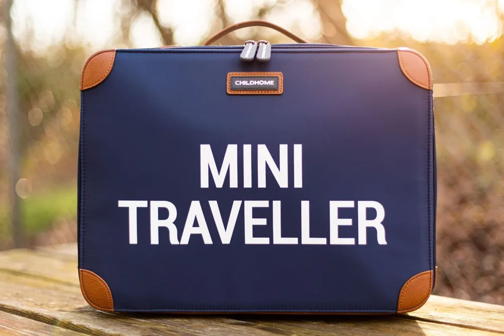Sale Childhome Mini Traveller Kinderkoffer - Navy Wit