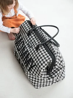 Outlet Childhome Mommy Bag ® Pied De Poule - Zwart