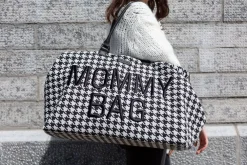 Outlet Childhome Mommy Bag ® Pied De Poule - Zwart