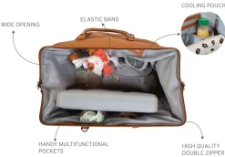 Clearance Childhome Mommy Bag ® Verzorgingstas - Lederlook Bruin