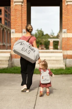 Online Childhome Mommy Bag ® Verzorgingstas - Canvas - Grijs