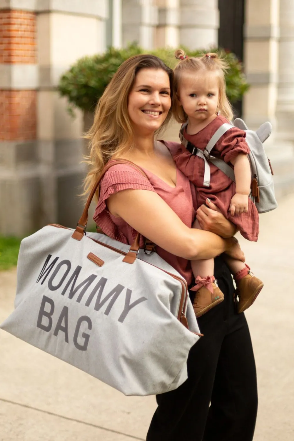 Online Childhome Mommy Bag ® Verzorgingstas - Canvas - Grijs