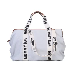 New Childhome Mommy Bag ® Verzorgingstas - Signature - Canvas - Ecru