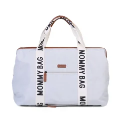New Childhome Mommy Bag ® Verzorgingstas - Signature - Canvas - Ecru
