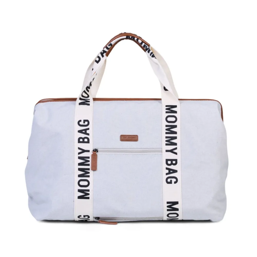 New Childhome Mommy Bag ® Verzorgingstas - Signature - Canvas - Ecru