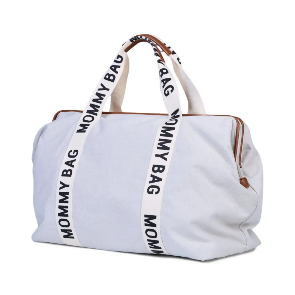 New Childhome Mommy Bag ® Verzorgingstas - Signature - Canvas - Ecru