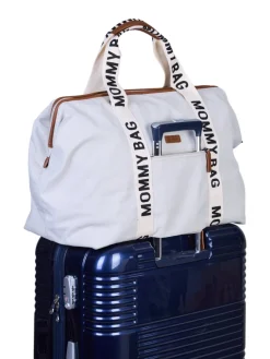 New Childhome Mommy Bag ® Verzorgingstas - Signature - Canvas - Ecru