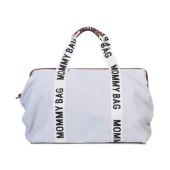 New Childhome Mommy Bag ® Verzorgingstas - Signature - Canvas - Ecru