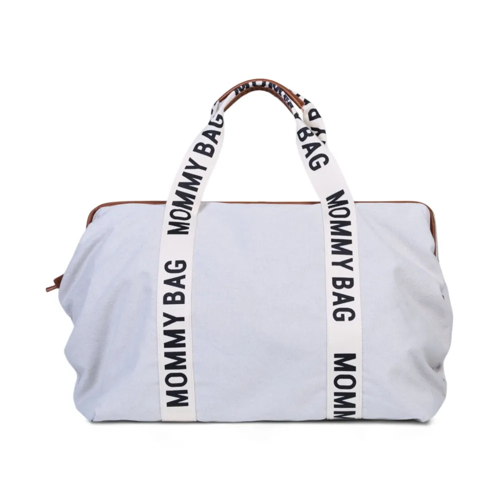New Childhome Mommy Bag ® Verzorgingstas - Signature - Canvas - Ecru
