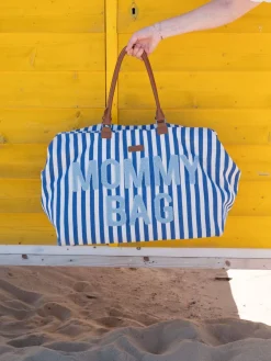 Flash Sale Childhome Mommy Bag ® Verzorgingstas - Stripes - Electric Blue/Light Blue