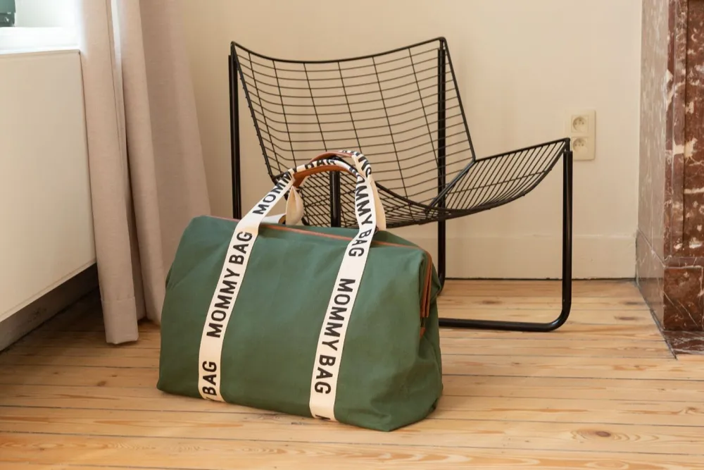 Discount Childhome Mommy Bag ® Verzorgingstas - Signature - Canvas - Groen