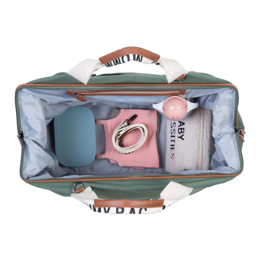 Discount Childhome Mommy Bag ® Verzorgingstas - Signature - Canvas - Groen