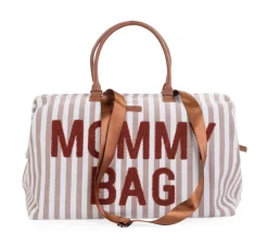 Cheap Childhome Mommy Bag ® Verzorgingstas - Stripes - Nude/Terracotta