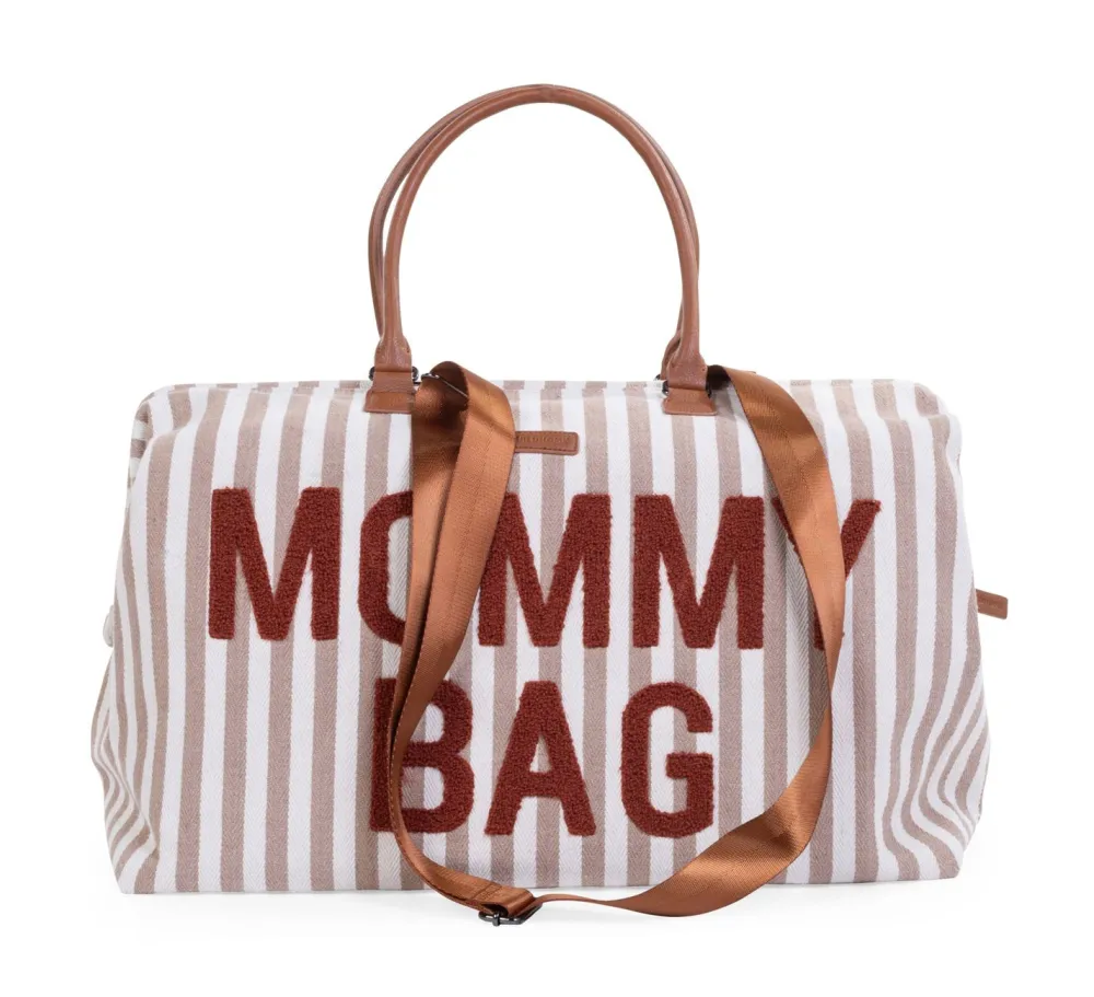 Cheap Childhome Mommy Bag ® Verzorgingstas - Stripes - Nude/Terracotta