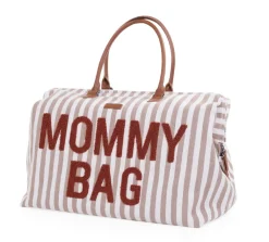 Cheap Childhome Mommy Bag ® Verzorgingstas - Stripes - Nude/Terracotta