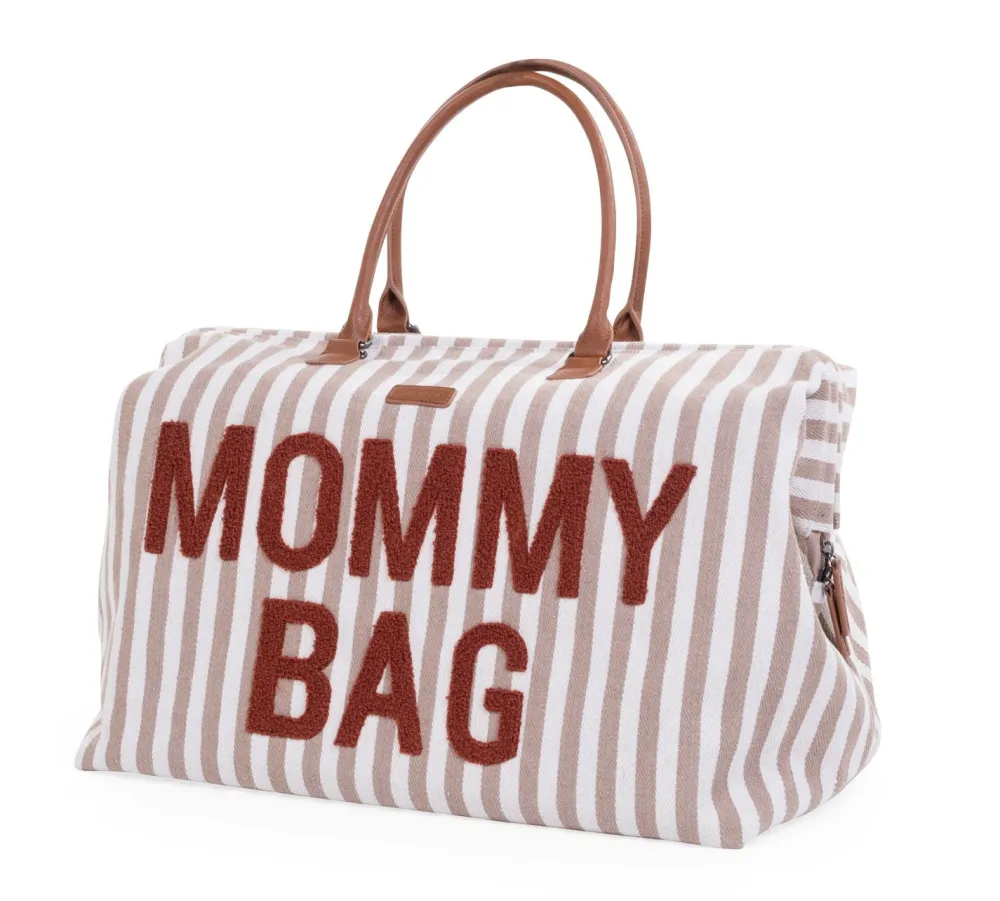 Cheap Childhome Mommy Bag ® Verzorgingstas - Stripes - Nude/Terracotta