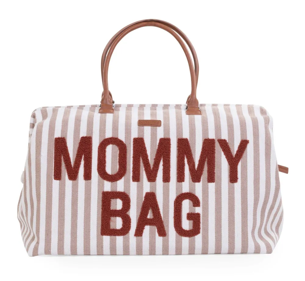 Cheap Childhome Mommy Bag ® Verzorgingstas - Stripes - Nude/Terracotta
