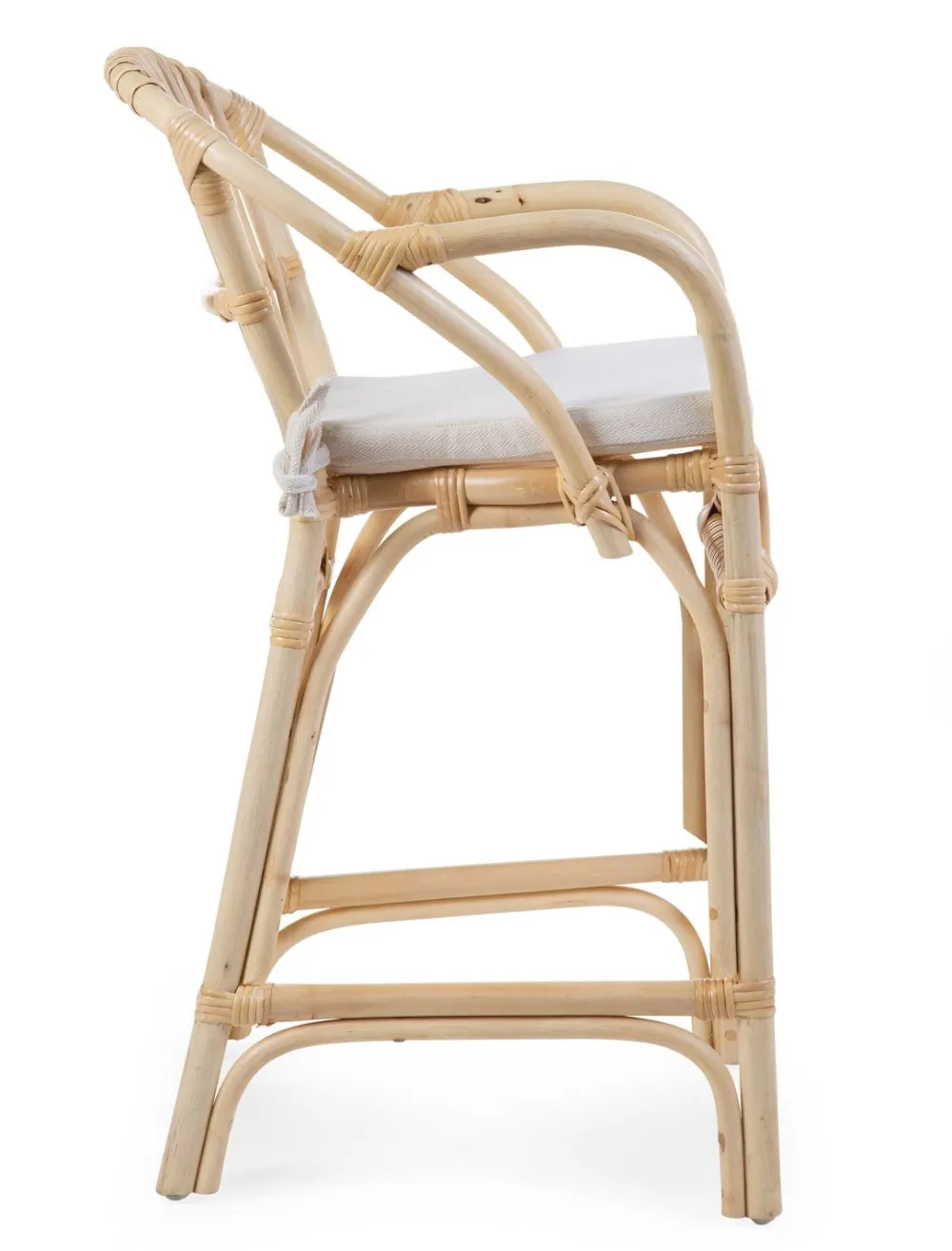 Online Childhome Montana Junior Stoel + Kussen - Naturel - 75X47X42 Cm