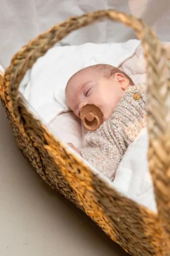 Online Childhome Moses Mand + Handvaten + Matras - Zeegras - Naturel