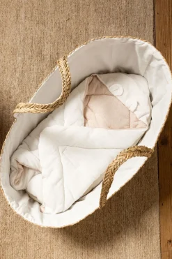 Online Childhome Moses Mand + Handvaten + Matras - Zeegras - Naturel