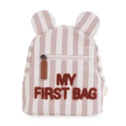 Flash Sale Childhome My First Bag Kinderrugzak - Stripes - Nude/Terracotta