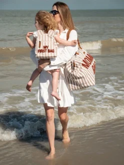 Flash Sale Childhome My First Bag Kinderrugzak - Stripes - Nude/Terracotta
