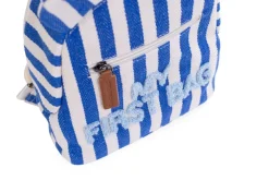 Fashion Childhome My First Bag Kinderrugzak - Stripes - Electric Blue/Light Blue