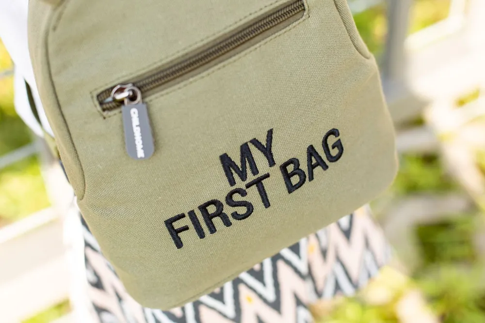 Online Childhome My First Bag Kinderrugzak - Canvas - Kaki